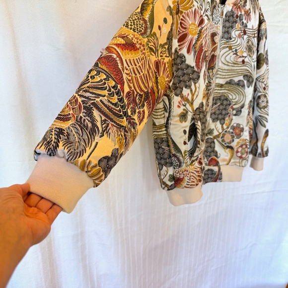 Japanese Brand Streetwear Embroidered Bomber Jacket with Pockets - Picture 6 of 11